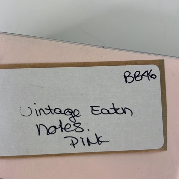 Vintage Eaton Deckle Edge Note Paper and Envelope Set - Pink - Picture 5 of 5